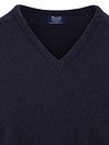 William Lockie V-Hals Lamswol Navy