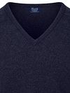 William Lockie V-Hals Lamswol Oxford Blue