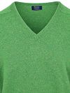 William Lockie V-Neck Lambswool Watercress