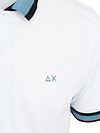 Sun68 Polo Shirt Multistripes Collar White Product / Detail