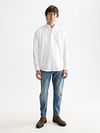 Scotch and Soda Core Oxford Overhemd Wit Model / Voorkant