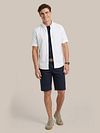Steppin' Out Short Sleeve Overhemd Oxford Yale Wit Model / Voorkant