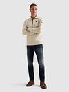 PME Legend Half Zip Sweater Bone White