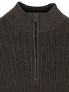 Sweter Suitable half zip z aplikacją w kolorze taupe Product / Detail