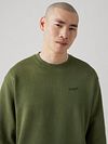 Sweter Levi's Authentic Logo w kolorze oliwkowym Model / Detail