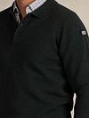 Dzianinowa koszulka polo NZA z długim rękawem w kolorze czerwonym Model / Detail