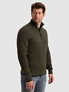 Sweter PME Legend Half Zip Structure w kolorze zielonym beluga Model / Zijkant