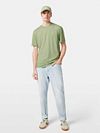 Scotch And Soda T-Shirt melange zielony Model / Voorkant