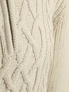 Superdry Jacob Cable Sweter Half Zip Ecru Product / Detail