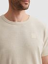 T-shirt PME Legend Jacquard Stripe w kolorze ecru Model / Detail