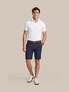 Steppin' Out Milwau Pantalones Cortos Lino Navy Model / Voorkant
