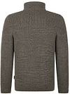 Barbour NewTyne Zip Trui Wol Donkergroen Product / Achterkant