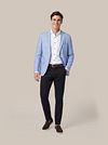 Suitable Blazer Linnen Panama Lichtblauw Model / Voorkant