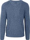 Gant Pullover V-Neck Wool Blend Blue Product / Achterkant
