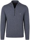 BOSS Kanobix Half Zip Trui Donkerblauw kopen | Suitable