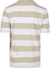 BOSS T-shirt Stripe Beige Product / Achterkant