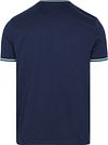 Camiseta Fred Perry Twin Tipped 86A modern fit de algodón azul marino Product / Achterkant