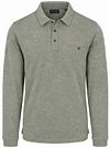 CASAMODA Longsleeve Polo Structure Groen 403478000-387 kopen | Suitable