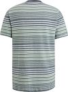 Cast Iron T-shirt Rayé Bleu-Vert Product / Achterkant