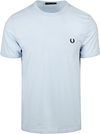 Fred Perry T-shirt Ringer Licht Blauw M3519-146 kopen | Suitable