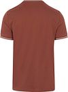 Fred Perry Twin Tipped T-skjorte Murstein Product / Achterkant