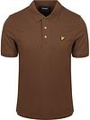 Lyle and Scott Polo Brązowy SP400VOG-Y045 