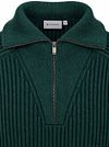 Suitable Half Zip Trui Sailor Wool Blend Donkergroen Product / Detail