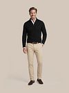 Suitable Merino Half Zip Trui Zwart Model / Voorkant