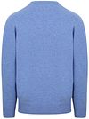 William Lockie sweter z jagnięcej wełny V-neck Surf Mid Blue Product / Achterkant