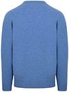 William Lockie sweter z dekoltem w serek z wełny jagnięcej w kolorze Jeans Melange Product / Achterkant