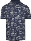 Polo GANT con estampado de palmeras en azul marino empolvado Product / Achterkant