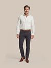 Profuomo Japanese Knitted Overhemd Off White Model / Voorkant