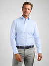 Profuomo Twill Overhemd Lichtblauw Model / Voorkant met Folkert