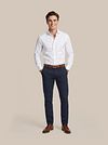 Profuomo Twill Shirt Extra Long Sleeves White Model / Voorkant