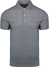 Profuomo Poloshirt Luxury Strikket Melange Blå PPWD10022F-P