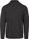 Profuomo Longsleeve Poloshirt Merinowolle Dunkelbraun