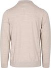 Profuomo Longsleeve Poloshirt Merinowolle Beige