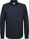 Profuomo Skjorte Flannel Peached Twill Navy Product