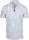 R2 Amsterdam Polo Demi-Zip Imprimé Blanc 132.POLO.027-014 commander en ligne | Suitable