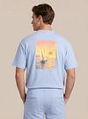 Suitable Rink T-shirt Backprint Heavy Jersey Blå Model / Achterkant