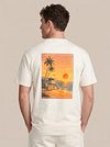 Suitable Rink T-shirt Backprint Heavy Jersey Ecru Model / Achterkant