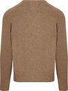 Jersey de cuello de pico de lana de cordero camel Steppin' Out Product / Achterkant