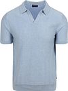 Suitable Knitted Polo Riva Harring Ljusblå RSP-26HARSS-SKY