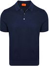 Suitable Knitted Polo Shirt Cotton Linen Navy PO-BU-COLI-26.02 NAV 19-4111 order online | Suitable