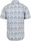 Suitable Kortermet Skjorte Blomsterprint Blå Product / Achterkant