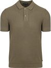 Suitable Respect Polo Structure Knit Olijfgroen RSP-25RIBSS-OLIV kopen | Suitable