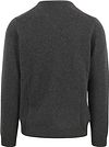 Suitable Sweter z wełny jagnięcej z dekoltem w serek antracytowy Product / Achterkant