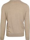 Sweter z wełny merino Suitable z dekoltem w serek, beżowy Product / Achterkant