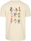 T-Shirt No-Excess Slub con stampa posizionata écru Product / Achterkant