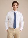 Suitable Tie Wool/Silk Herringbone Indigo Model / Voorkant